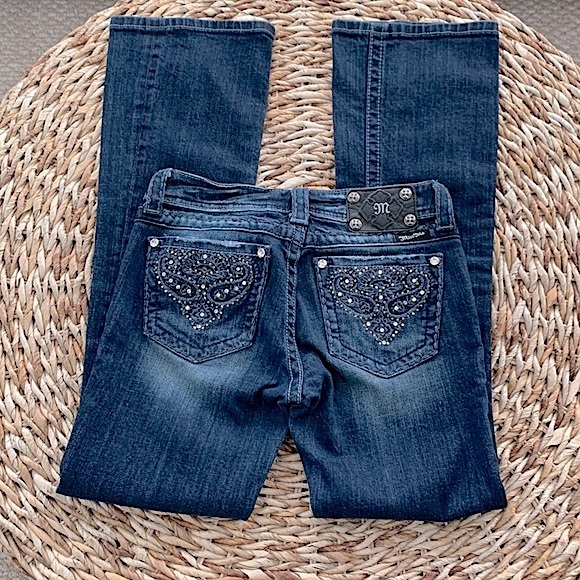 Miss Me Embellished Paisley Bootcut Jean - Picture 3 of 16